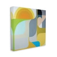 thumbnail image 2 of Abstract Fluid Shapes Yellow Green Grey Abstract Gallery-Wrapped Canvas Print Wall Art, 17x17, 2 of 4