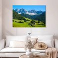 thumbnail image 2 of Elephant Stock Village In Santa Maddalena Wall Art - Horizontal Canvas Wall Art - Living Room Wall Decor - Nature Canvas - Blue And Green Decor - 45" x 30", 2 of 4