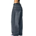 thumbnail image 4 of EMMIOL Women's Hip Hop Baggy Jeans Wide Leg Mid-Low Waist Jeans Loose Boyfriends Pants 90s Vintage Denim Pants, 4 of 7