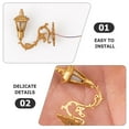 thumbnail image 2 of Miangastore 5Pcs Miniature Wall Lights Mini Wall Lamps Stainless Steel Abs For Mini Scene Creation Compact Size 2 8X0 39In, 2 of 8