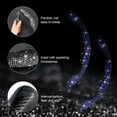 thumbnail image 3 of 2 PCS Steering Wheel Cover, 15 Inches Crystal Diamond Bling Cover for Auto Steering Wheels, Safety Non-Slip Universal Fit Sparkly Steering Wheel Cover, Car Accessories (Blue), 3 of 9