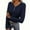 Navy, variant on hotojiny Women's Thermal Long Sleeve Shirts Fleece Lined Button V Neck Henley Tops Slim Fit Base Layer Underwear Cold Weather