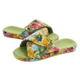 thumbnail image 1 of Comwarm Four Seasons Slippers For Women Open Toe Anti-Slip Home Shoes Adjustable Cozy Slides Printed Sandals With Arch Support tzw, 1 of 7