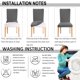 thumbnail image 5 of Funda para Silla de Comedor Lavable 4 Piezas JM, 5 of 5