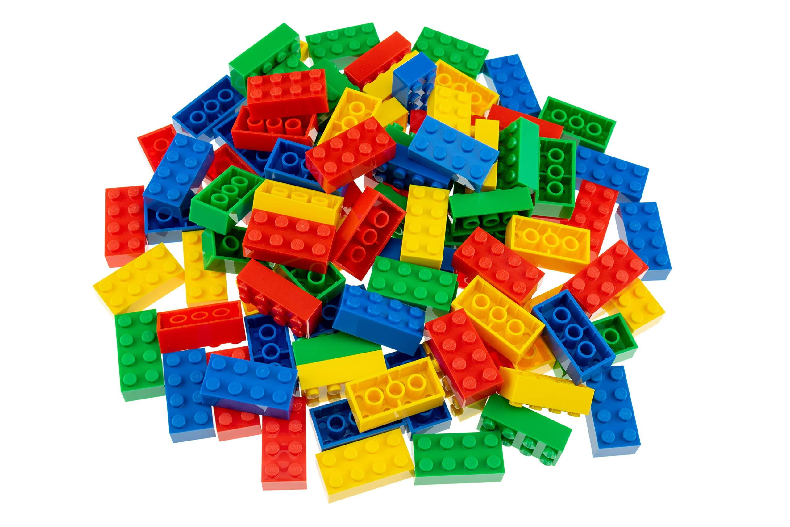 All 2x4 Bricks LEGO Assorted Colors Basic Building Blocks Classic Bulk Pound