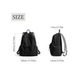 thumbnail image 3 of Gustave Women's Lightweight Backpack Purse Water Resistant Nylon 14 Inch Laptop Travel Backpack Casual Daypack Cute College Bookbag - Black, 3 of 8
