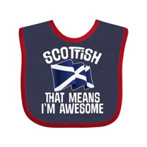 Inktastic Scottish Pride Scotland Flag Boys or Girls Baby Bib