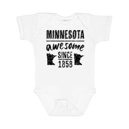 

Inktastic Minnesota Awesome Since 1858 Boys or Girls Baby Bodysuit