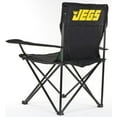 thumbnail image 6 of Jegs Mesh Indoor/Outdoor Cup Holder and Powder Coated Folding Chair, Black, 6 of 7