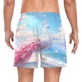 thumbnail image 4 of joogoo Men's Peacock Beach Swim Trunks with Liner Pocket Beach Shorts X-Large, 4 of 9