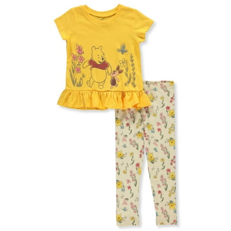 

Disney Winnie The Pooh Girls 2-Piece Piglet Leggings Set Outfit - yellow 4t (Toddler)