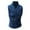 Blue, variant on Herrnalise Men's Single-breasted Vest Gilet Fit Breathable Retro Casual Streetwear Jacket Brown