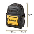 thumbnail image 4 of DEWALT Tool Backpack - Ergonomic, 43 Pockets, Water Resistant Compartment (DWST560102), 4 of 9