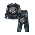 thumbnail image 2 of Lsque The Binding of Isaac Pattern Long Sleeve Pajama Set for Women - Soft 2-Piece Sleepwear and Loungewear Set with Pockets, Comfy Nightwear, 2 of 8