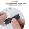 thumbnail image 4 of Magnetic Name Badge Holder Kit, 4" x3", 20 Pack, Clear Top For: IDs, Conventions, Exhibitors, and Events, 4 of 8