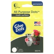 Glue Dots Clear All Purpose Craft Roll, 300 Count