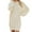 Beige, variant on Womens Crew Neck Long Sleeve Spring Fall Dresses,Women Winter Sweater Knit Crewneck Warm Long Sleeve Casual Sweatshirts Dress Brown