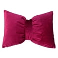 thumbnail image 1 of Pillow for Home 11x16in Petal Makeup Vanity Chair Back Pillow with Removable Adjustable Bow Cute Cushion for Headboard Car Backrest and Removable Bow Pillow, 1 of 3