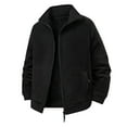 thumbnail image 3 of Chiccall Mens Full Zip Fleece Jacket Casual Stand Collar Thick Fleece Lined Outdoor Hiking Climbing Winter Coat with Pocket, 3 of 6
