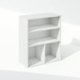 thumbnail image 2 of Furinno Reed 3 Tier Multipurpose Open Shelf Clothing & Closet Storage Organization, White, 2 of 6