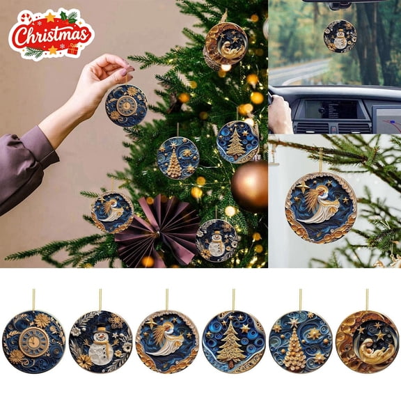 Hanging Tree Pendants, Christmas Ornaments Decorations, Xmas Gifts Gifts, Indoor and Outdoor Holiday Decor, Versatile for Winter Celebration and Household Setup