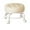 White, variant on Antqov Low Height Rolling Stool with Wheels, Multifunctional Small Stool Chair with Thickened Cushion Round Roller Seat Stools for Kitchen Home Office Supplies