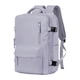 thumbnail image 5 of Mochila informal con doble hombro para mujer y hombre, bolso de noche morado claro, 5 of 9