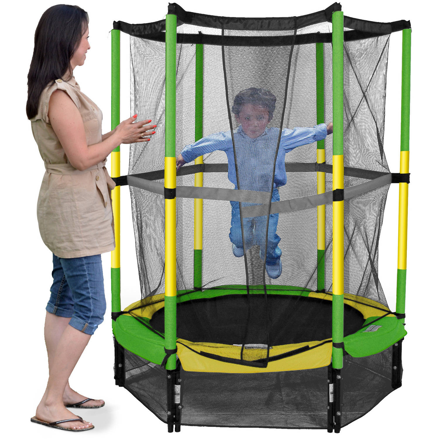 Bounce Pro 55-Inch My First Trampoline, with Safety Enclosure, Green - image 3 of 4