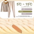thumbnail image 3 of Conjunto de ropa interior térmica para mujer con forro polar y cuello en V ultra suave, 3 of 8