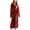 Red, variant on fheaev Robes For Women Classic Unisex Premium Cotton Warm Night Gown Bathrobe Luxury Soft Thick And Fleece Plush Long Terry Cloth Household Sashes Pokets Clothes Bathrobe Long Pajamas