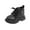Black, variant on Tkrady Girls Boots Autumn Winter New Casual Lightweight Durable Fashion Warm Short Boots, Sizes 1-6 Years