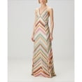 thumbnail image 2 of RDKTPXZ Women's Multicolor Crochet Maxi Dress, Deep V-Neck Fitted Gown, 2 of 13