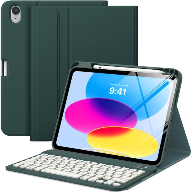 Funda con teclado MoKo para iPad 11th Gen 11 pulgadas 2025