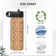 thumbnail image 4 of Yiaed Autumn Leaves 3 Print Water Bottle with Straw Lid, Stainless Steel Double Wall Insulated Water Bottle | Leak-Proof and Spill-Proof Water Bottle, 4 of 8
