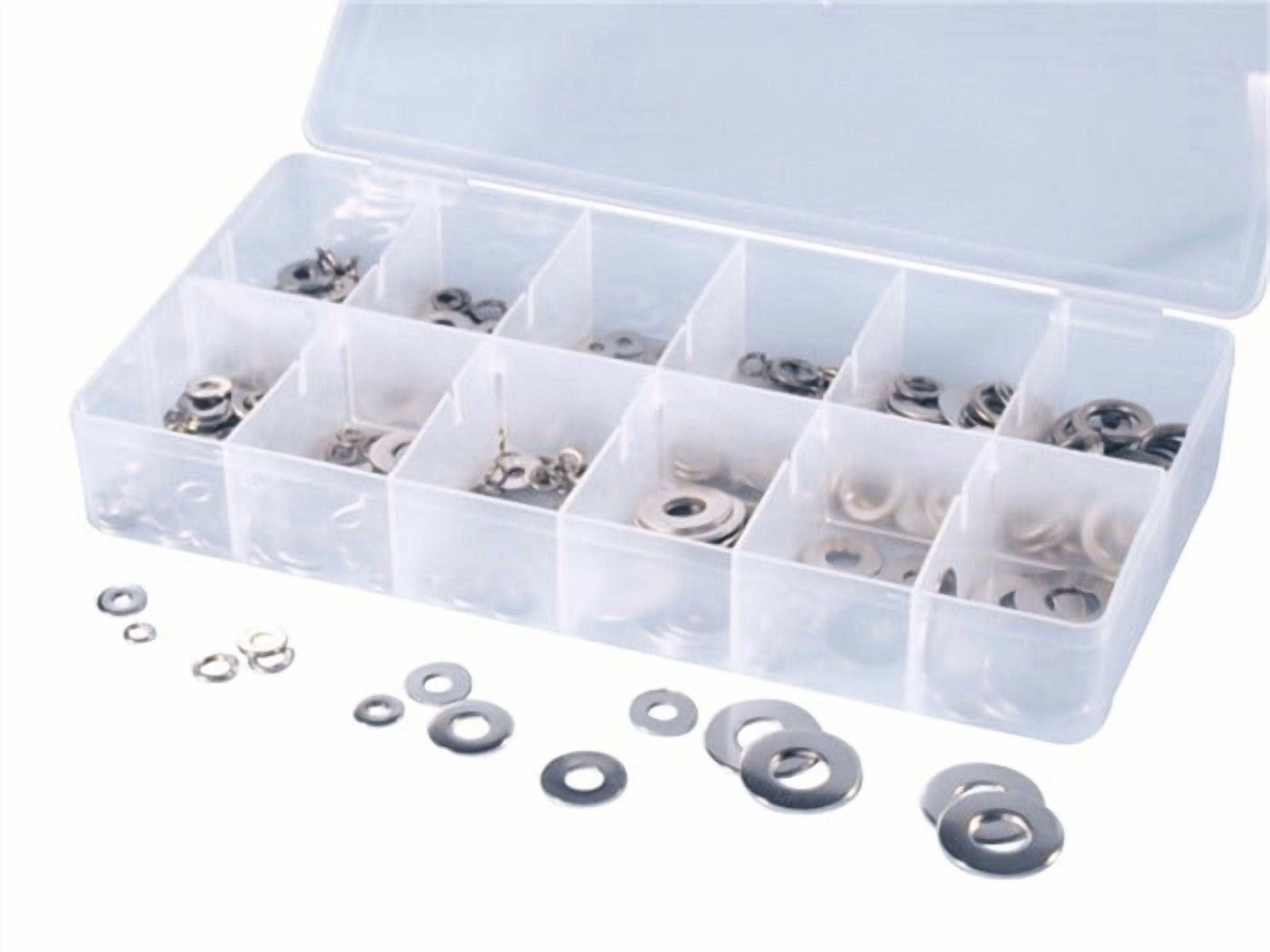 ATD Tools 360 350 Pc. Stainless Lock and Flat Washer Assortment ATD-360