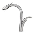 thumbnail image 1 of Kitchen Faucet Pull Out Cold And Hot Kitchen Tap, Black Single Hole Single Handle Swivel 360 Degree Water Mixer Tap ,Versatile Features, 1 of 7