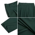 thumbnail image 4 of Kureaily Women's Casual High Waisted Tie Side Plicated Wide Leg Pants Work Casual Pants, 4 of 4