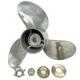 thumbnail image 3 of Propeller 13x19 for TOHATSU Outboard 3 Blades Stainless Steel Prop 15 Tooth RH, 3 of 3