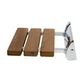 thumbnail image 5 of ALFI brand ABS14-PC Polished Chrome 14" Folding Teak Wood Shower Seat Bench, 5 of 8