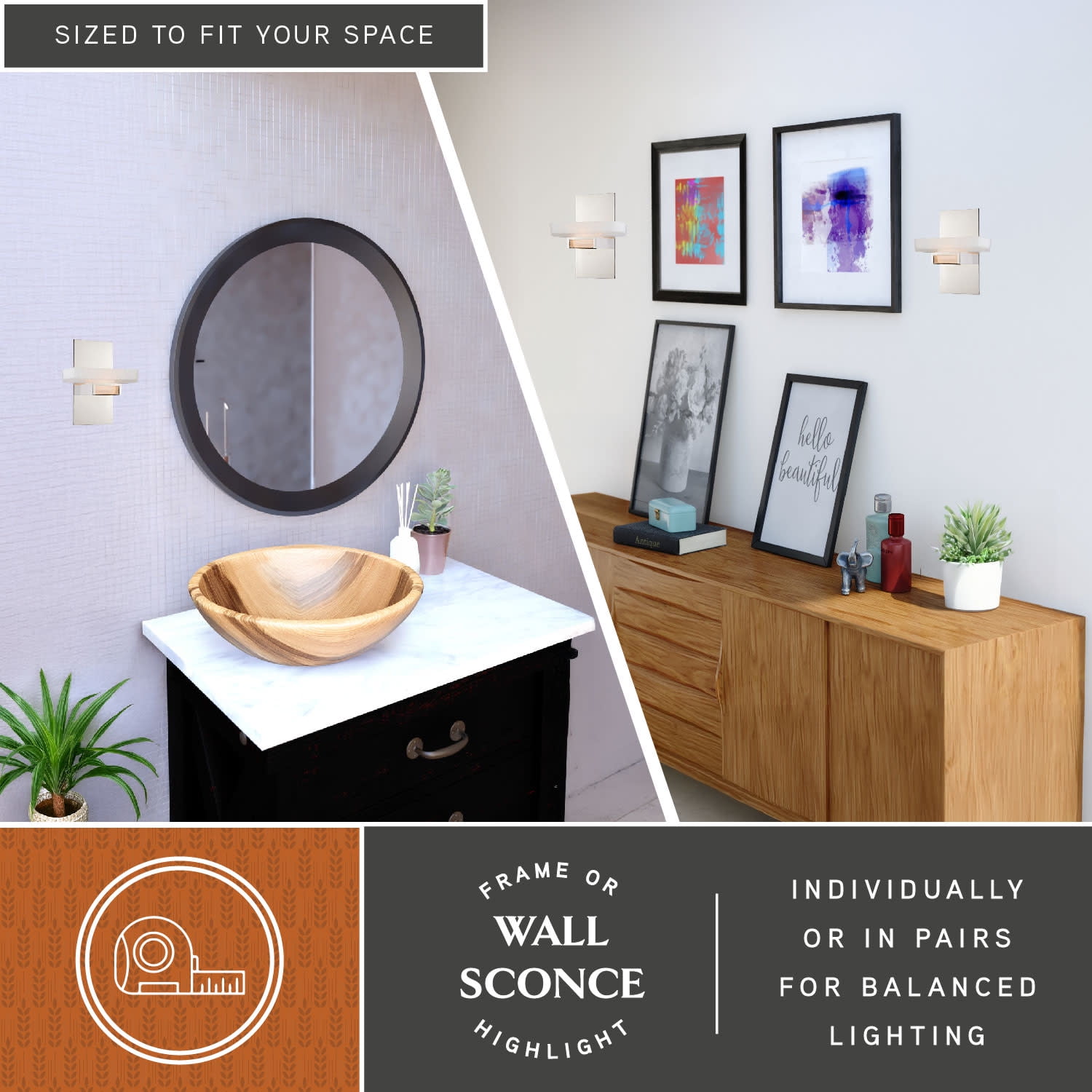 Gatsby 1 Light Nickel Bathroom Wall Fixture