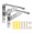 6 inches, variant on 2Pcs Wall Mounted Stainless Steel Support Brackets Triangular Structure Heavy Duty Shelf Brackets Easy to Install