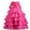 Hot Pink, variant on Utoimkio Girls Long Evening Gown Dress Summer Mesh Maxi Dress 3/4 Sleeve Princess Party Dresses for Girls 3-10 Years