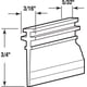 thumbnail image 2 of Barrera inferior para puerta de ducha PRIME-LINE M 6040, 1,9 cm x 91 cm, 2 of 2