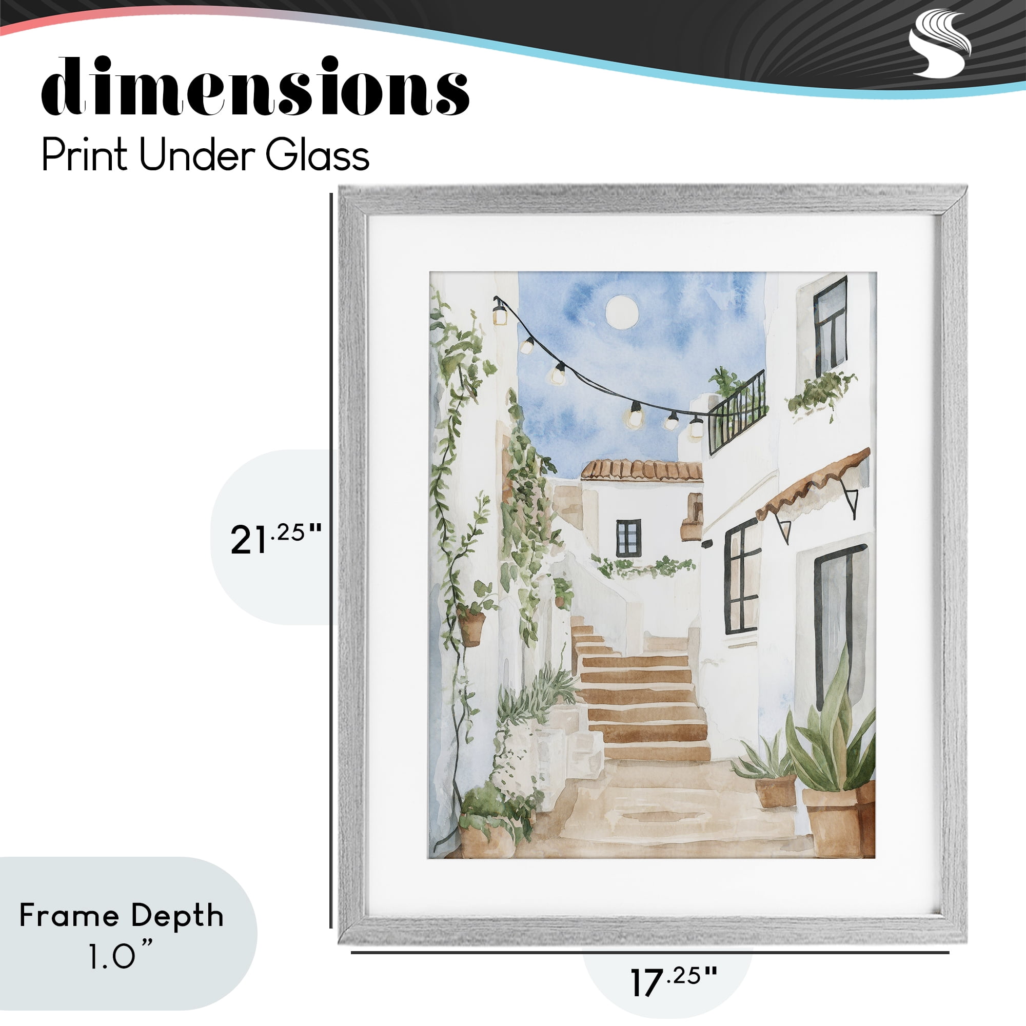 Stupell Industries Cozy Street Architecture Gray Framed Print Under Glass, design by Svetlana Aleynikova