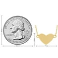 thumbnail image 6 of AFFY Love Heart Pendant Long Chocker Necklace For Women 14k Yellow Gold Over 925, 6 of 6