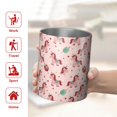 thumbnail image 5 of 12oz Coffee Tumblers Pink Cartoon Unicorn Leaf Heart Pattern Stainless Steel Vacuum Insulated Travel Tumbler Coffee Cups Mug with Lid and Straw with Cleaning Brush for Cold & Hot Drinks, 5 of 5
