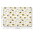 thumbnail image 5 of Cartoon Construction Vehicles Stars Flannel Non Slip Door Rugs,Washable Door Mats Indoor,Decorative Door Mats,Dirt-Resistant and Absorbent Doormat for Entrance,Bedroom,Kitchen,Bathroom,23.5"x16", 5 of 5