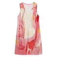 thumbnail image 7 of Guieoi Womens Dresses Plus Size Summer Sleeveless V-Neck Casual Dress with Pockets, Loose-Fit Casual Pink L, 7 of 7