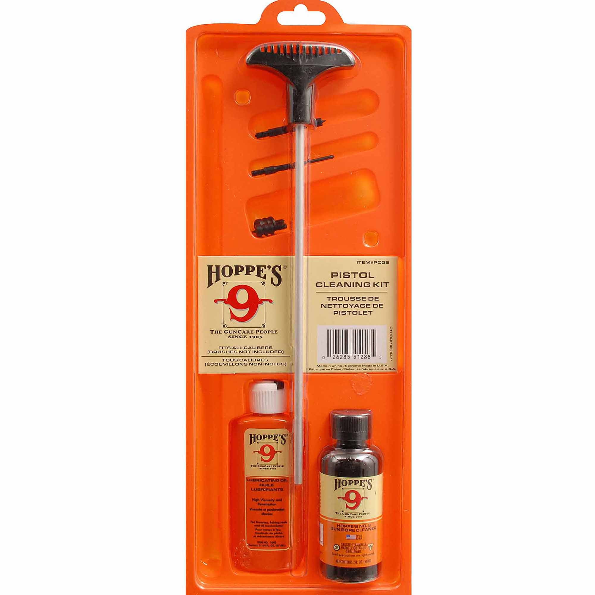 Hoppe's Pistol Cleaning Kit with Aluminum Rod, All Calibers by Hoppe'S
