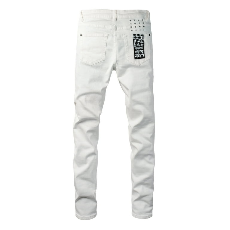 パンツ ksubi 28 white Ksubi Jeans Men's Slim Fit Stretch Jeans Baggy Ripped Straight